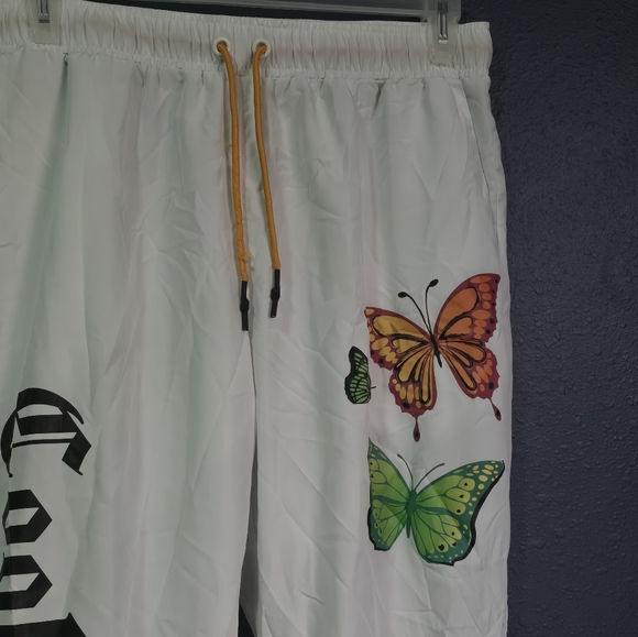 EUC NO BOUNDARIES BOYFRIEND BAGGY FIT COOL TO BE KIND Butterflies SIZE 11/13 - Picture 4 of 6